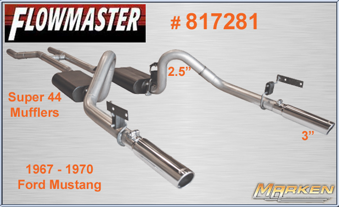 Flowmaster 3" Outlaw Exhaust CatBack Fits 15-17 Mustang 5.0 - View #3